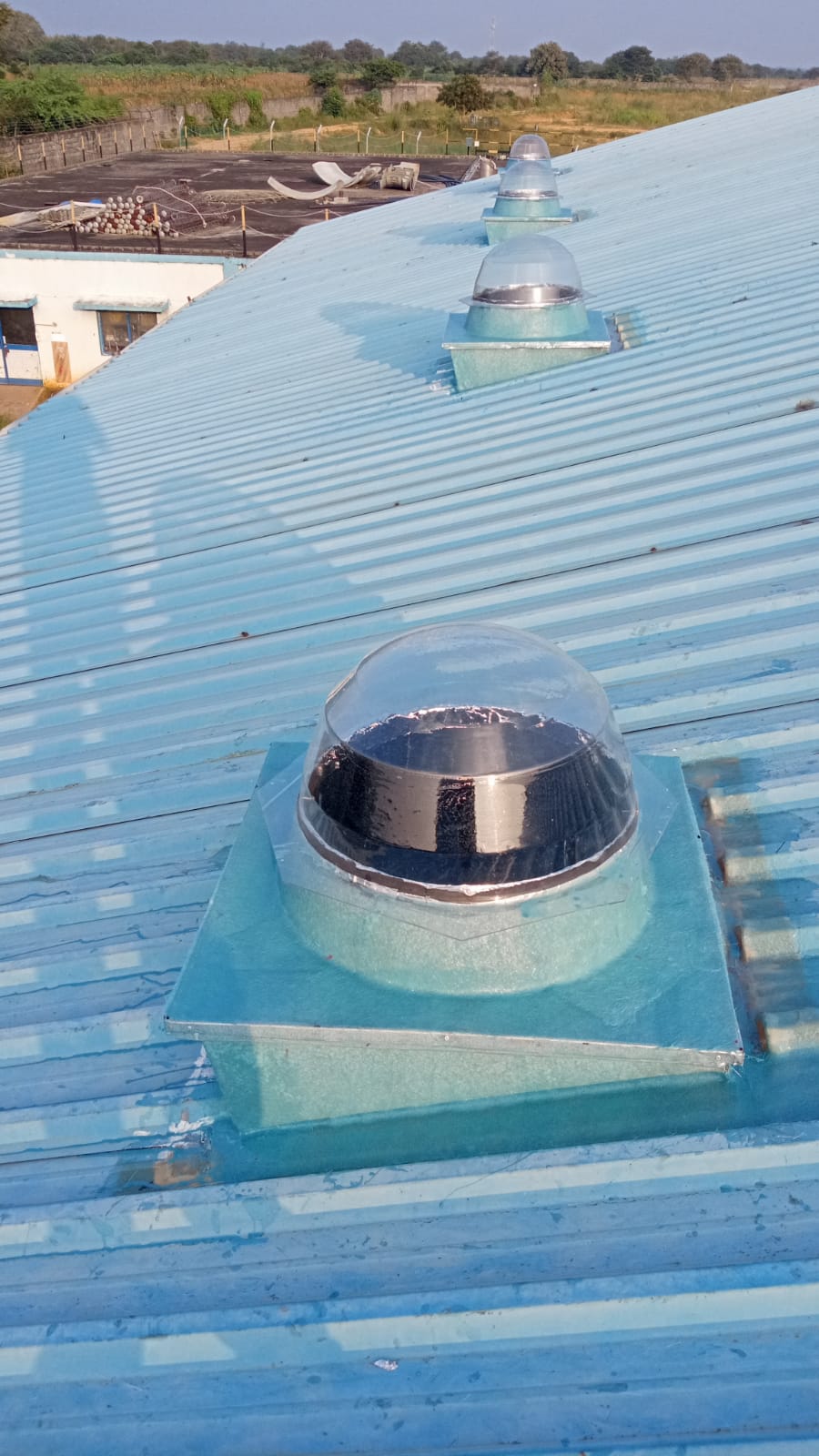 LightTube LT-520 exterior rooftop installation with weather-proof flashing